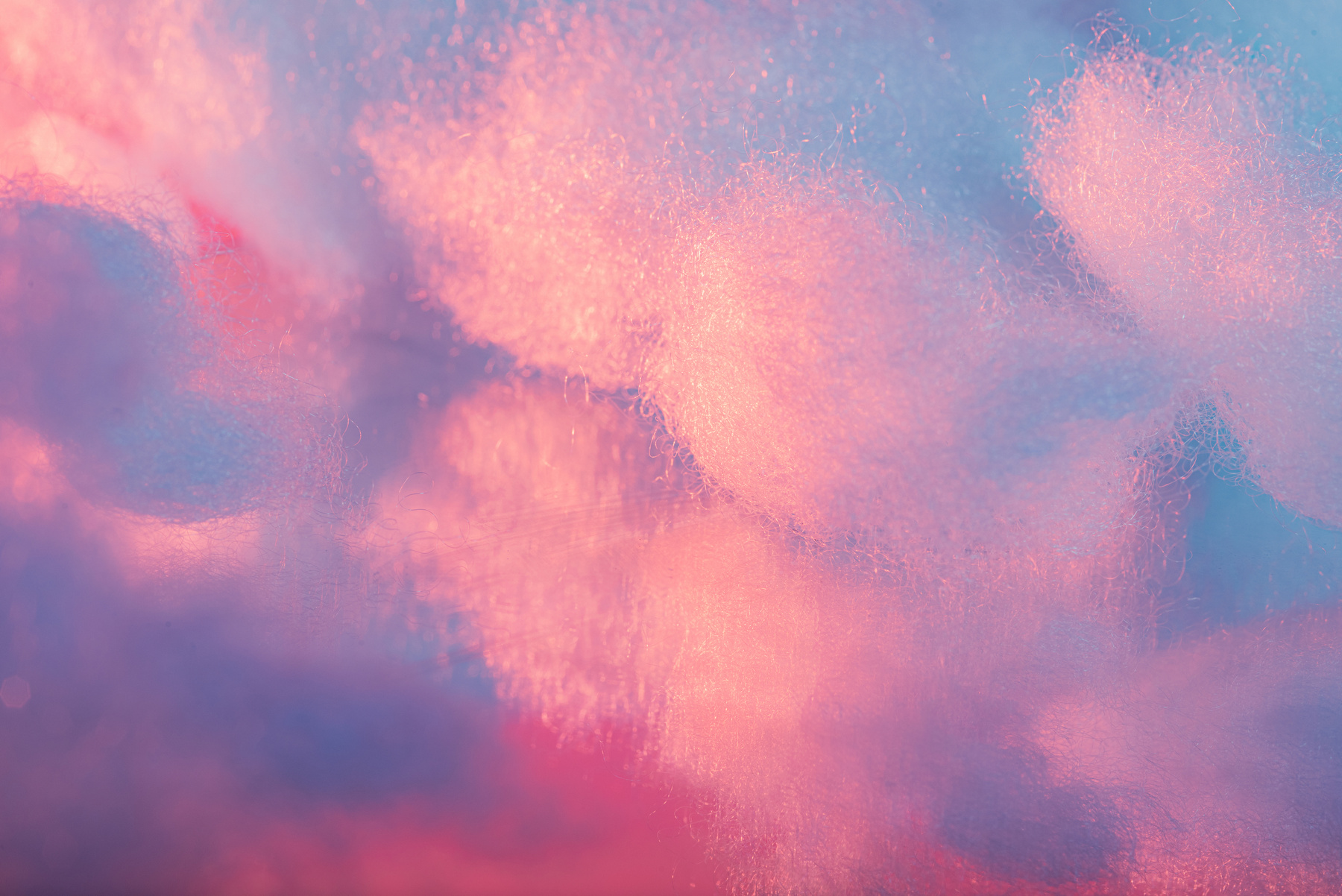 Grainy White Clouds on Pastel Gradient Background